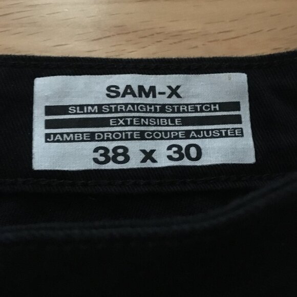 Buffalo David Bitton Black Sam-X Slim Straight Stretch Jeans - Picture 14 of 15